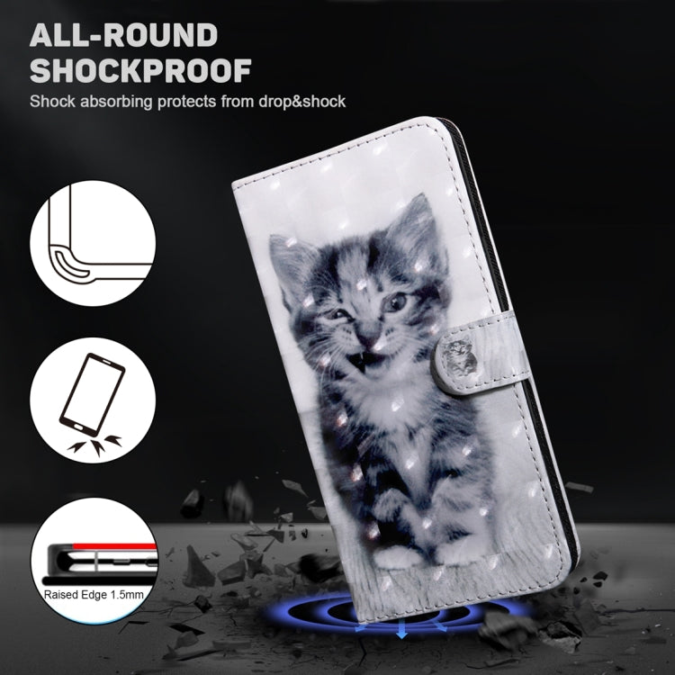 For Xiaomi Redmi Note 13 Pro 5G 3D Painted Pattern Leather Phone Case(Smile Cat) - Note 13 Pro Cases by PMC Jewellery | Online Shopping South Africa | PMC Jewellery | Buy Now Pay Later Mobicred