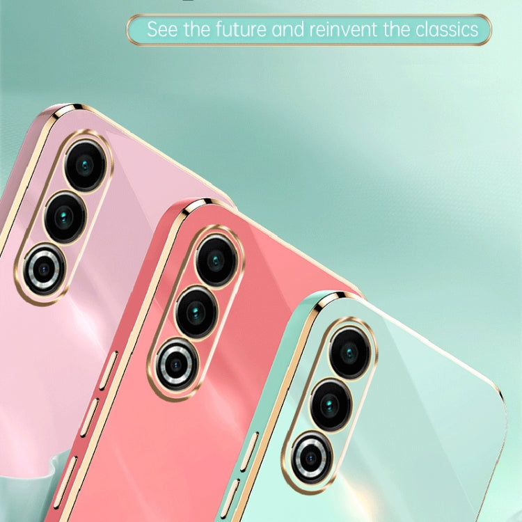 For Meizu 20 5G XINLI Straight Edge 6D Electroplate TPU Phone Case(Cherry Purple) - free shipping - PMC Jewellery - Order now!