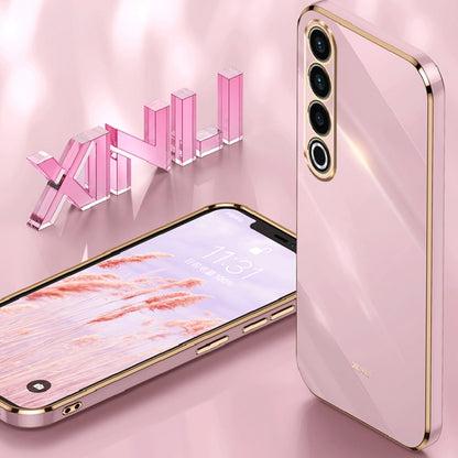 For Meizu 20 Pro 5G XINLI Straight Edge 6D Electroplate TPU Phone Case(Cherry Purple) - Meizu by XINLI | Online Shopping South Africa | PMC Jewellery | Buy Now Pay Later Mobicred