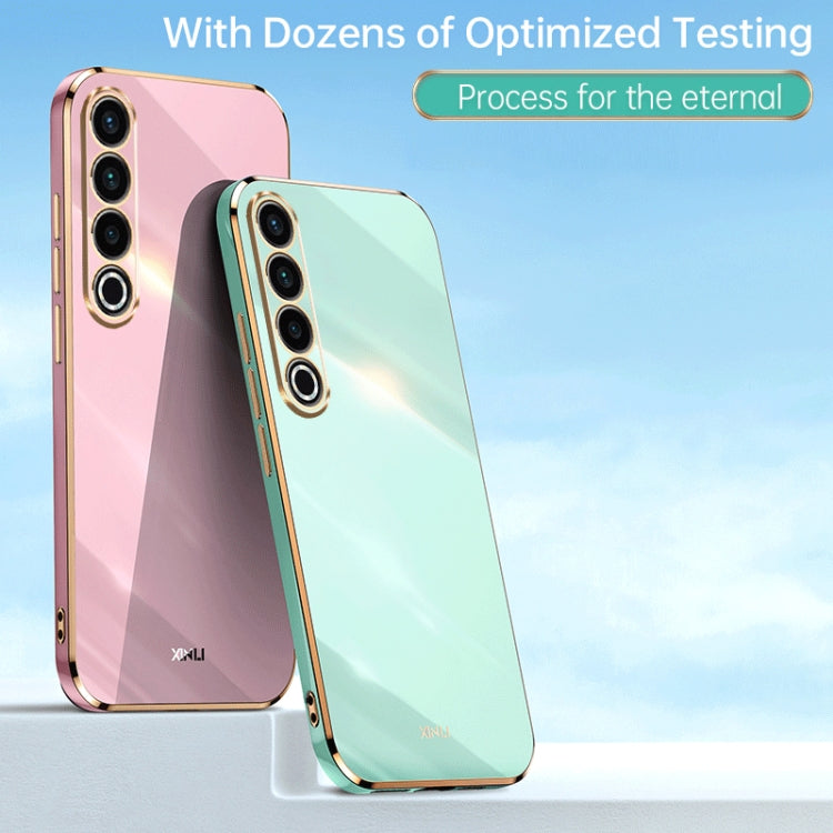 For Meizu 20 Pro 5G XINLI Straight Edge 6D Electroplate TPU Phone Case(Pink) - free shipping - PMC Jewellery - Order now!
