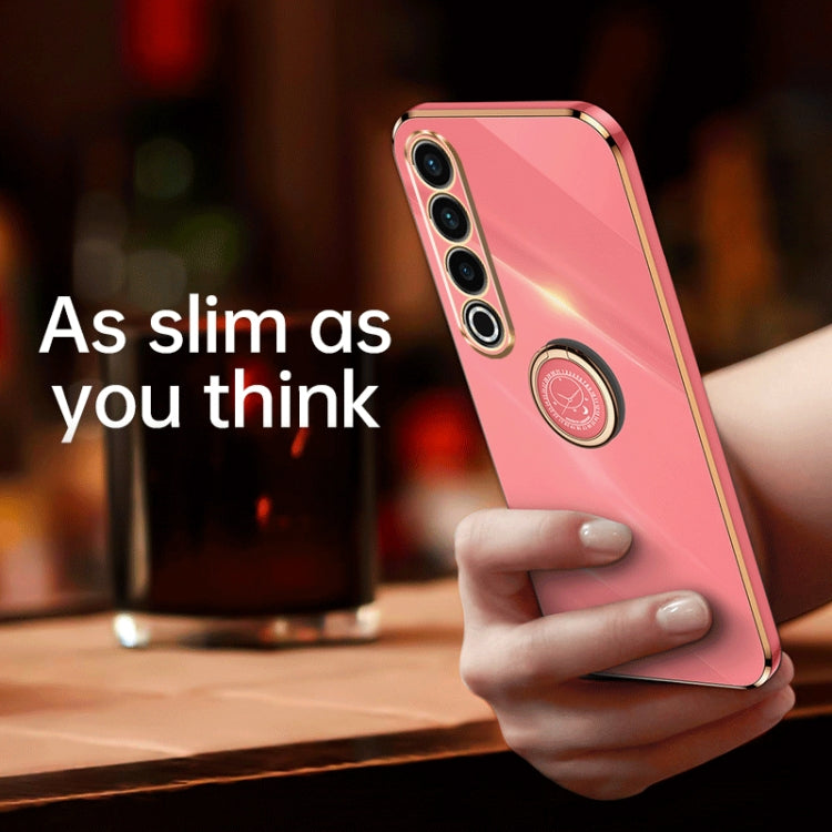For Meizu 20 Pro 5G XINLI Straight Edge 6D Electroplate TPU Phone Case with Ring Holder(Black) - free shipping - PMC Jewellery - Order now!