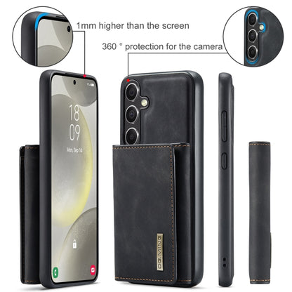 For Samsung Galaxy S24 5G DG.MING M1 Series 3-Fold Multi Card Wallet + Magnetic Phone Case(Black) - Galaxy S24 5G Cases by DG.MING | Online Shopping South Africa | PMC Jewellery | Buy Now Pay Later Mobicred