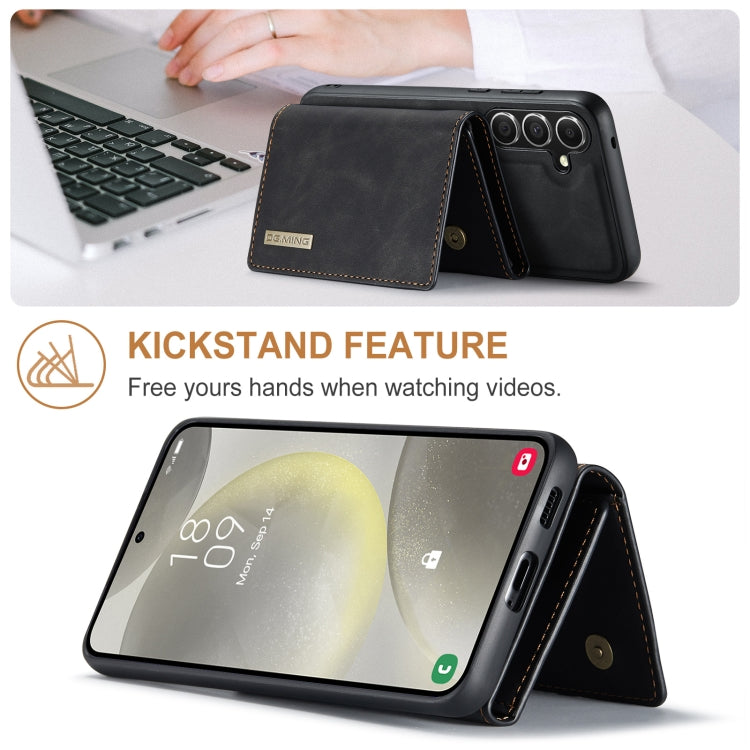 For Samsung Galaxy S24+ 5G DG.MING M1 Series 3-Fold Multi Card Wallet + Magnetic Phone Case(Black) - free shipping - PMC Jewellery - Order now!