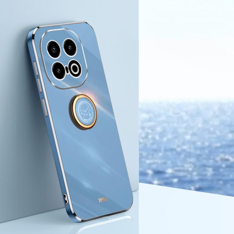 For vivo iQOO 13 XINLI Straight Edge 6D Electroplate TPU Phone Case with Ring Holder(Celestial Blue) - free shipping - PMC TechLife - Order now!