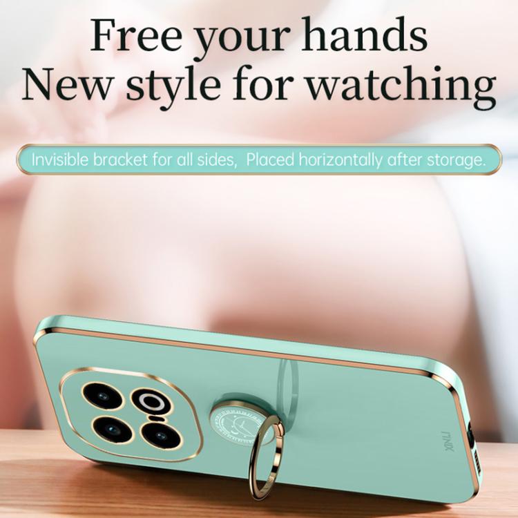 For vivo iQOO 13 XINLI Straight Edge 6D Electroplate TPU Phone Case with Ring Holder(Celestial Blue) - free shipping - PMC TechLife - Order now!