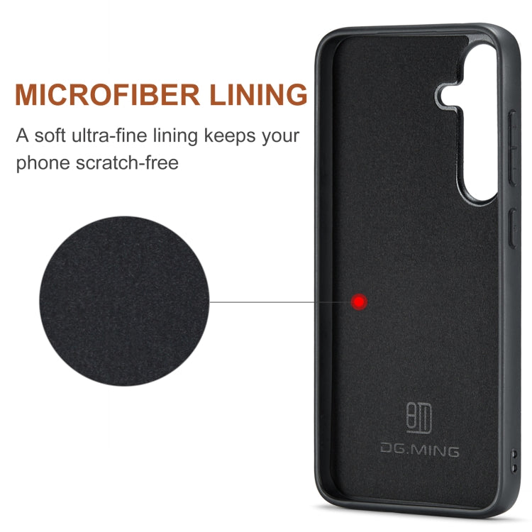 For Samsung Galaxy S24+ 5G DG.MING M2 Series 3-Fold Multi Card Bag + Magnetic Phone Case(Coffee) - free shipping - PMC Jewellery - Order now!