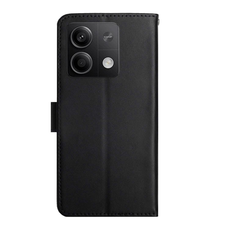 For Xiaomi Redmi Note 13 Pro 4G Global Genuine Leather Fingerprint-proof Flip Phone Case(Black) - Note 13 Pro Cases by PMC Jewellery | Online Shopping South Africa | PMC Jewellery