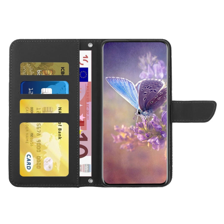 For Xiaomi Redmi Note 13 Pro 4G Global Skin Feel Butterfly Embossed Flip Leather Phone Case(Black) - Note 13 Pro Cases by PMC Jewellery | Online Shopping South Africa | PMC Jewellery | Buy Now Pay Later Mobicred