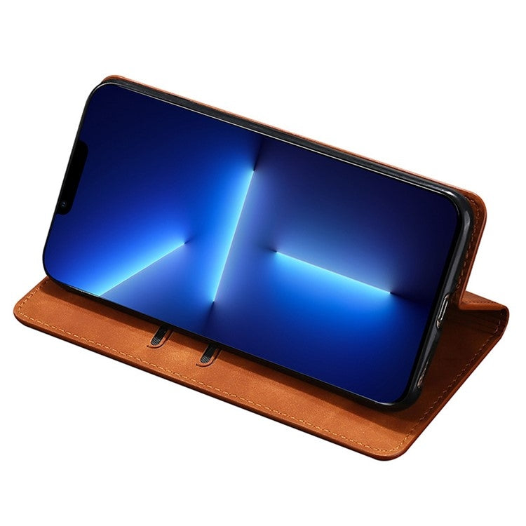 For Xiaomi Redmi K60 Ultra Skin Feel Magnetic Leather Phone Case(Light Brown) - Redmi K60 Ultra Cases by PMC TechLife | Online Shopping South Africa | PMC TechLife | Buy Now Pay Later Mobicred
