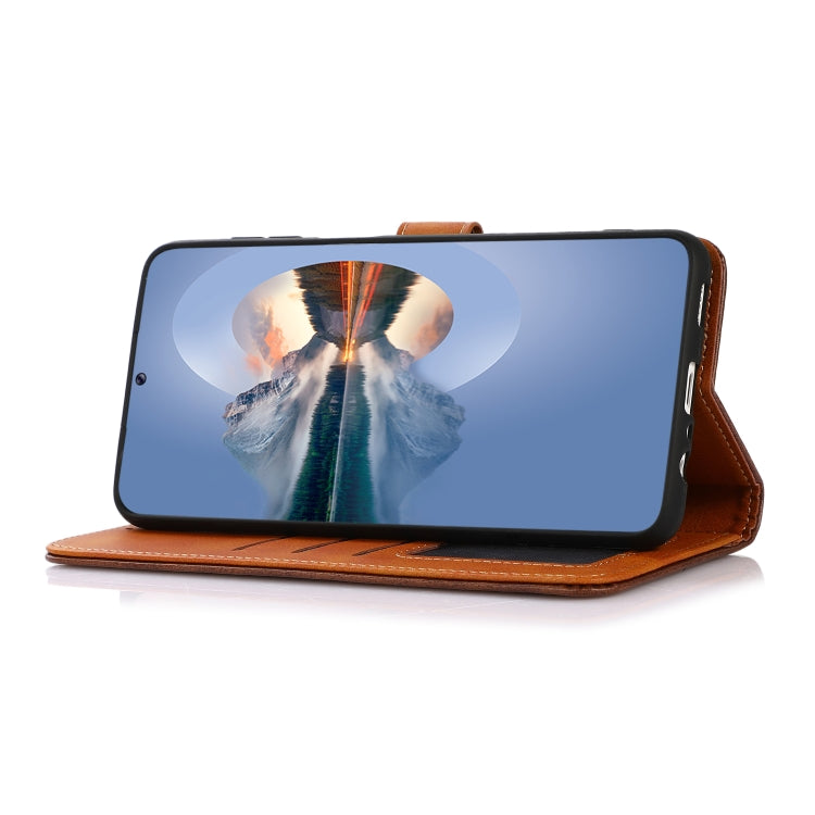 For Xiaomi 14 Ultra KHAZNEH Cowhide Texture Flip Leather Phone Case(Rose Gold) - 14 Ultra Cases by PMC TechLife | Online Shopping South Africa | PMC TechLife | Buy Now Pay Later Mobicred