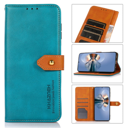 For Xiaomi Redmi K70 5G / K70 Pro 5G KHAZNEH Cowhide Texture Flip Leather Phone Case(Blue) - Xiaomi Cases by PMC Jewellery | Online Shopping South Africa | PMC Jewellery | Buy Now Pay Later Mobicred