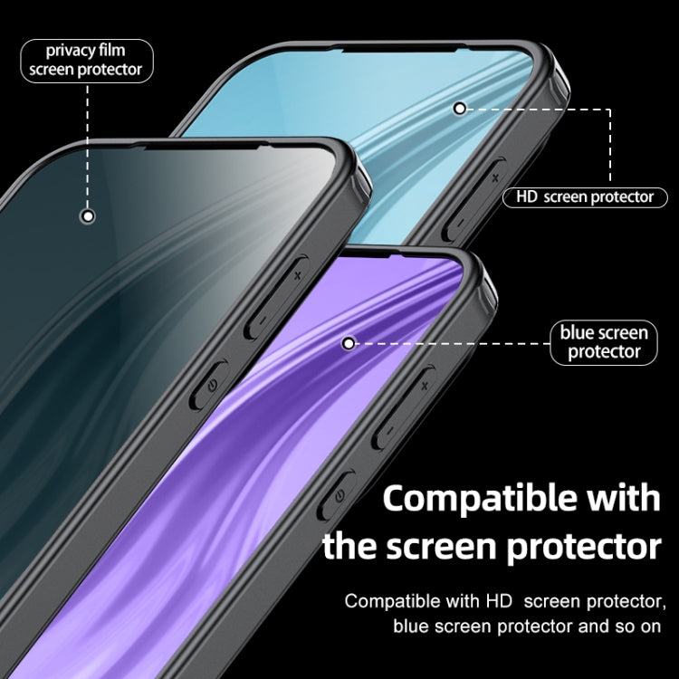 For Huawei Pura 70 Pro / 70 Pro+ Armor Clear TPU Hard PC Phone Case(Matte Black) - Huawei Cases by PMC TechLife | Online Shopping South Africa | PMC TechLife | Buy Now Pay Later Mobicred