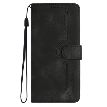 For Xiaomi Redmi K70 Heart Pattern Skin Feel Leather Phone Case(Black) - K70 Cases by PMC Jewellery | Online Shopping South Africa | PMC Jewellery | Buy Now Pay Later Mobicred