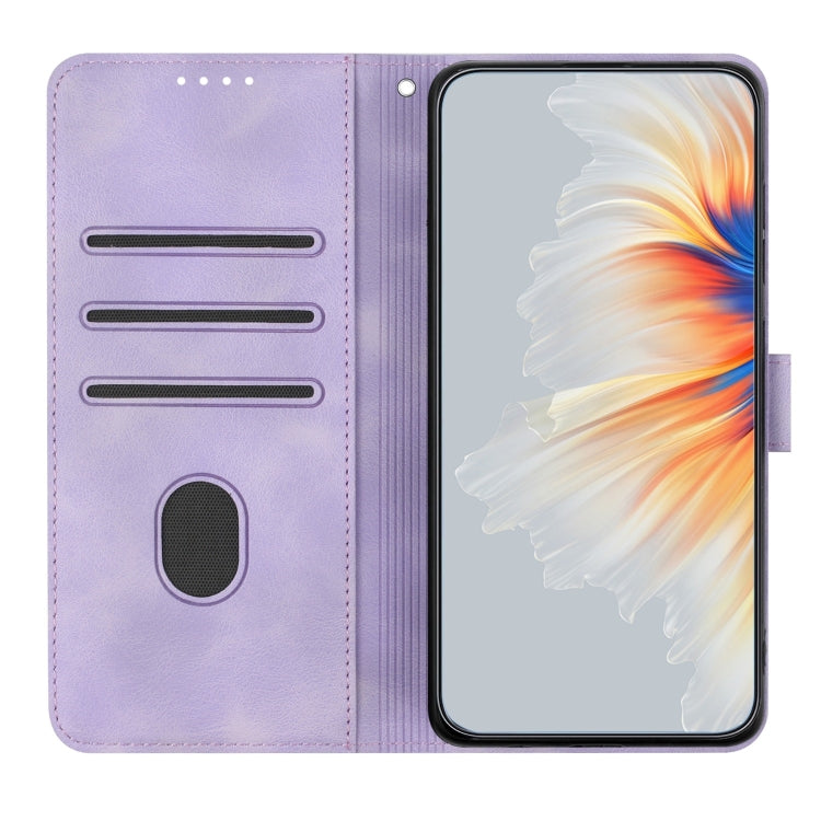 For Xiaomi Redmi Note 13 Pro 4G Heart Pattern Skin Feel Leather Phone Case(Purple) - Note 13 Pro Cases by PMC Jewellery | Online Shopping South Africa | PMC Jewellery | Buy Now Pay Later Mobicred