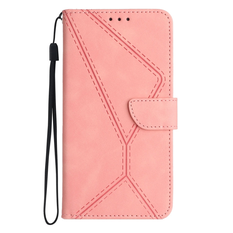 For Motorola Moto G Stylus 5G 2022 Stitching Embossed Leather Phone Case(Pink) - free shipping - PMC TechLife - Order now!