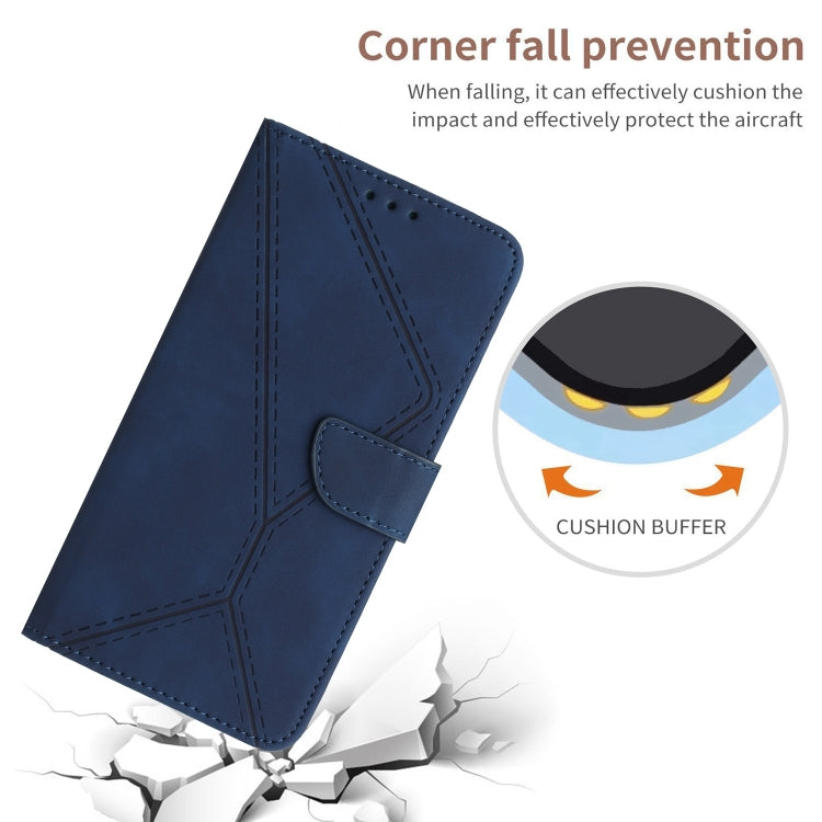 For Motorola Moto G Stylus 5G 2022 Stitching Embossed Leather Phone Case(Blue) - free shipping - PMC TechLife - Order now!