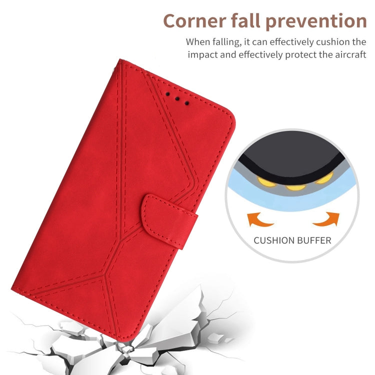 For Motorola Moto G Stylus 4G 2022 Stitching Embossed Leather Phone Case(Red) - free shipping - PMC TechLife - Order now!