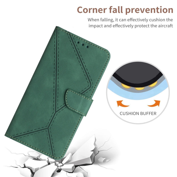 For Motorola Moto G72 4G Stitching Embossed Leather Phone Case(Green) - free shipping - PMC TechLife - Order now!