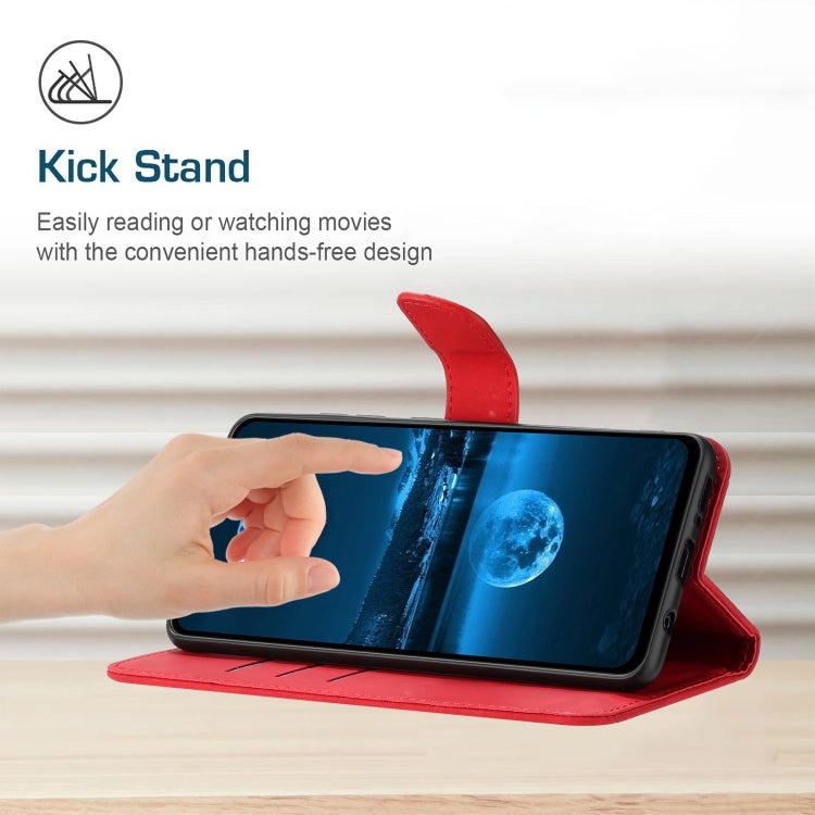 For Motorola Moto G14 Stitching Embossed Leather Phone Case(Red) - free shipping - PMC TechLife - Order now!