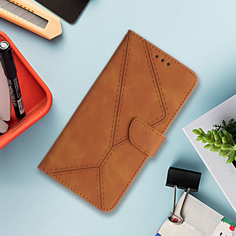 For Motorola Moto G 5G 2025 Stitching Embossed Leather Phone Case(Brown) - free shipping - PMC TechLife - Order now!