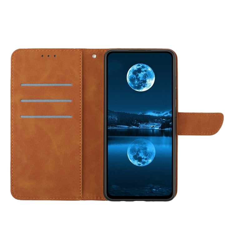 For Motorola Moto G 5G 2025 Stitching Embossed Leather Phone Case(Brown) - free shipping - PMC TechLife - Order now!