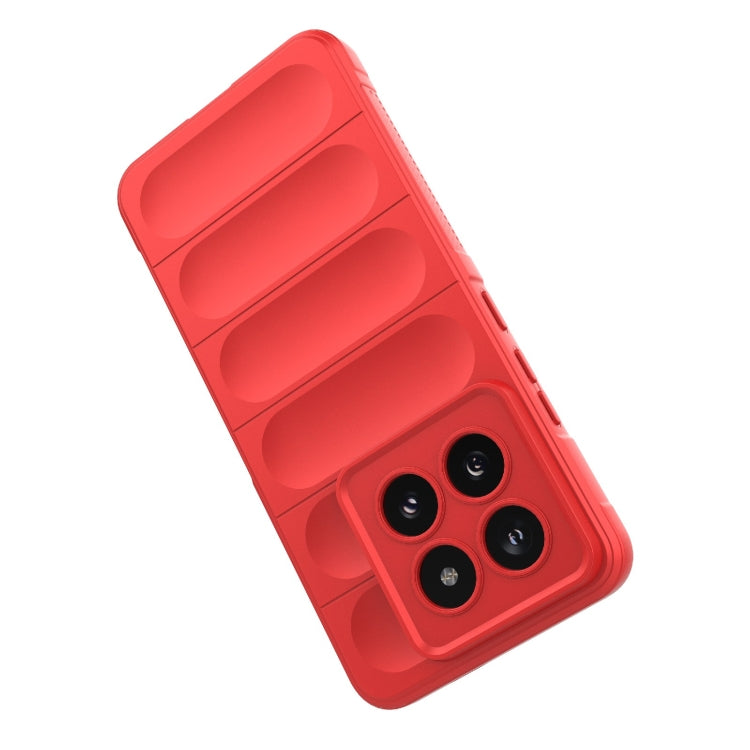 For Xiaomi 14 Pro 5G Magic Shield TPU + Flannel Phone Case(Wine Red) - 14 Pro Cases by PMC TechLife | Online Shopping South Africa | PMC TechLife | Buy Now Pay Later Mobicred