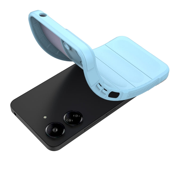 For Xiaomi Redmi 13C 4G Global Magic Shield TPU + Flannel Phone Case(Dark Blue) - 13C Cases by PMC TechLife | Online Shopping South Africa | PMC TechLife