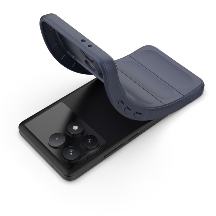 For Xiaomi Redmi K70 / K70 Pro 5G Magic Shield TPU + Flannel Phone Case(Wine Red) - K70 Pro Cases by PMC TechLife | Online Shopping South Africa | PMC TechLife | Buy Now Pay Later Mobicred