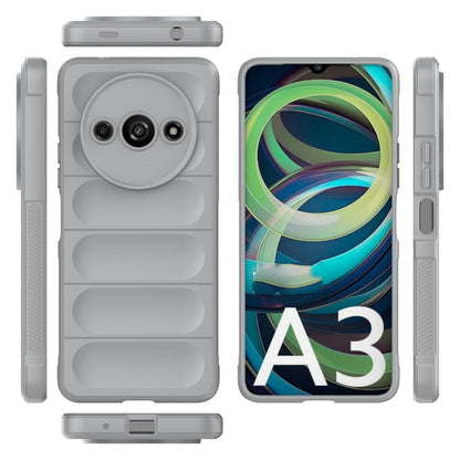 For Xiaomi Redmi A3 4G Global Magic Shield TPU + Flannel Phone Case(Grey) - Xiaomi Cases by PMC Jewellery | Online Shopping South Africa | PMC Jewellery | Buy Now Pay Later Mobicred