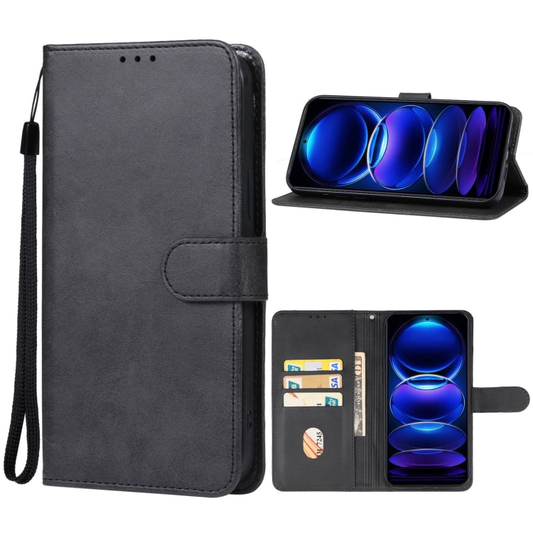 For Xiaomi Redmi Note 12R Pro Leather Phone Case(Black) - Xiaomi Cases by PMC Jewellery | Online Shopping South Africa | PMC Jewellery | Buy Now Pay Later Mobicred