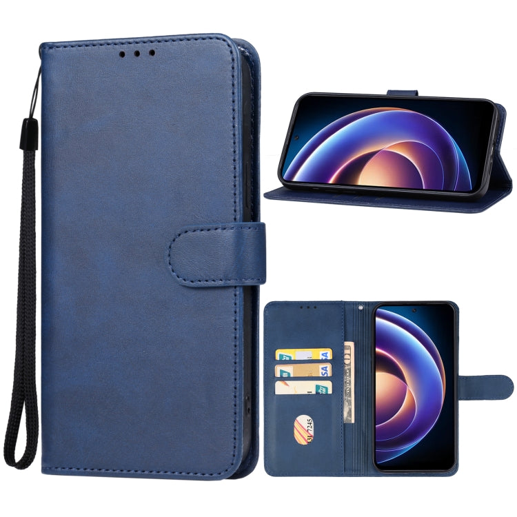 For Xiaomi Redmi 12 5G Leather Phone Case(Blue) - Xiaomi Cases by PMC Jewellery | Online Shopping South Africa | PMC Jewellery | Buy Now Pay Later Mobicred