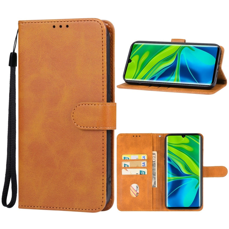 For Xiaomi Mi Note 10 Pro Leather Phone Case(Brown) - Xiaomi Cases by PMC Jewellery | Online Shopping South Africa | PMC Jewellery | Buy Now Pay Later Mobicred