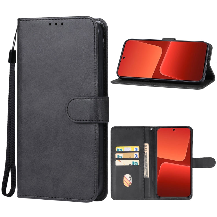 For Xiaomi 14 Leather Phone Case(Black) - Xiaomi Cases by PMC Jewellery | Online Shopping South Africa | PMC Jewellery | Buy Now Pay Later Mobicred