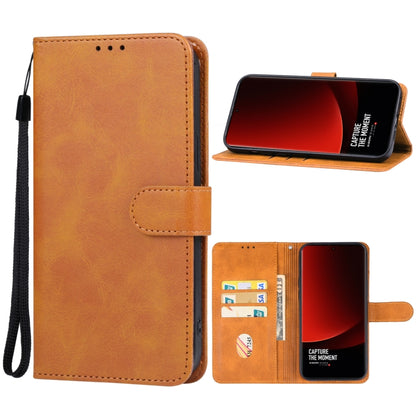 For Xiaomi 14 Ultra Leather Phone Case(Brown) - 14 Ultra Cases by PMC Jewellery | Online Shopping South Africa | PMC Jewellery | Buy Now Pay Later Mobicred