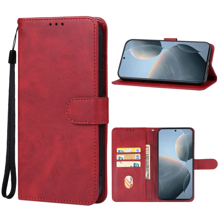 For Xiaomi Redmi K70E Leather Phone Case(Red) - K70E Cases by PMC Jewellery | Online Shopping South Africa | PMC Jewellery | Buy Now Pay Later Mobicred