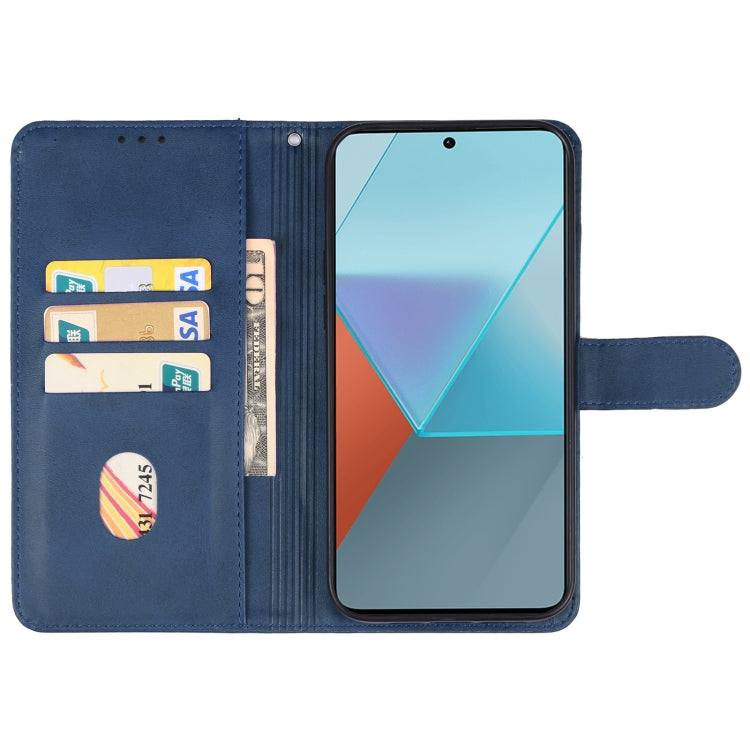 For Xiaomi Redmi Note 13 Pro 4G/Poco M6 Pro 4G Leather Phone Case(Blue) - Note 13 Pro Cases by PMC Jewellery | Online Shopping South Africa | PMC Jewellery | Buy Now Pay Later Mobicred