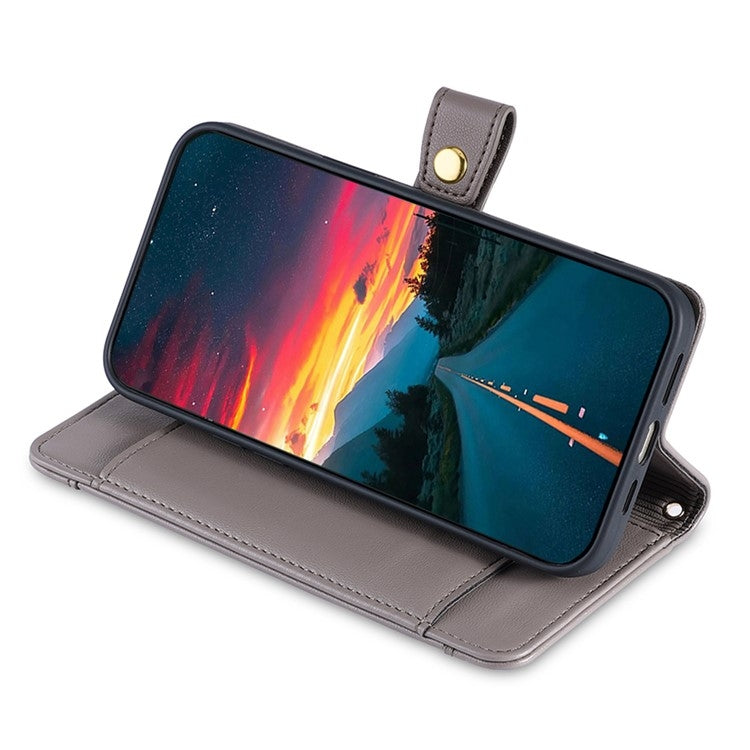 For OnePlus Nord CE 4 Lite 5G Sheep Texture Cross-body Zipper Wallet Leather Phone Case(Grey) - OnePlus Cases by PMC TechLife | Online Shopping South Africa | PMC TechLife | Buy Now Pay Later Mobicred
