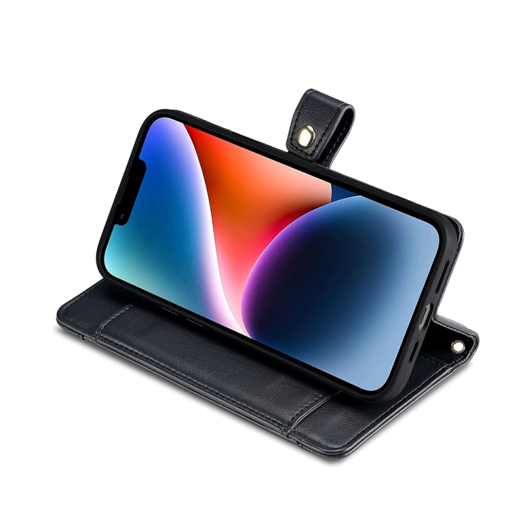 For Huawei nova 11 4G Sheep Texture Cross-body Zipper Wallet Leather Phone Case(Black) - Huawei Cases by PMC TechLife | Online Shopping South Africa | PMC TechLife | Buy Now Pay Later Mobicred