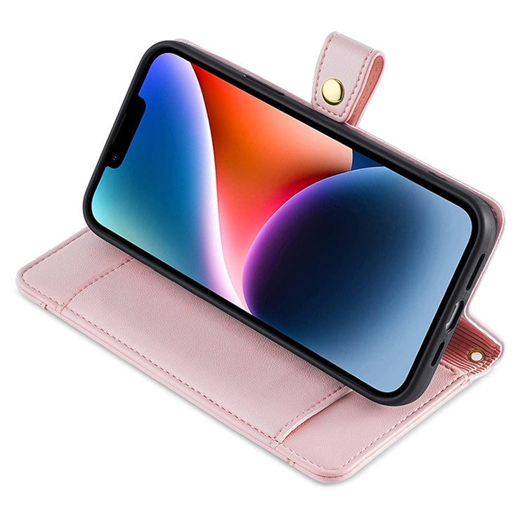For Huawei nova 12 5G Sheep Texture Cross-body Zipper Wallet Leather Phone Case(Pink) - Huawei Cases by PMC TechLife | Online Shopping South Africa | PMC TechLife | Buy Now Pay Later Mobicred