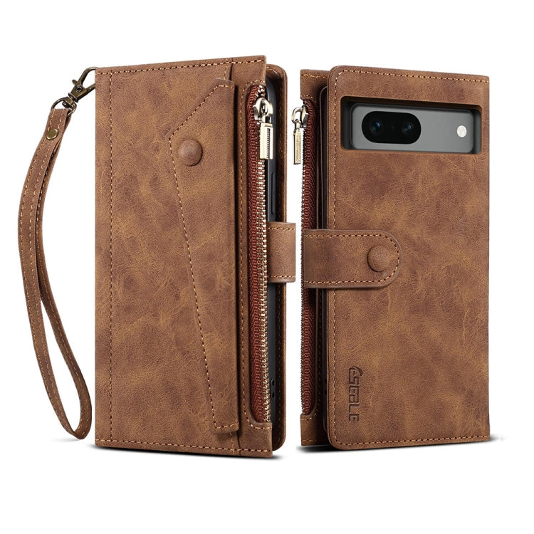 For Google Pixel 7a ESEBLE Retro Frosted RFID Flip Leather Phone Case(Brown) - Google Cases by ESEBLE | Online Shopping South Africa | PMC TechLife | Buy Now Pay Later Mobicred