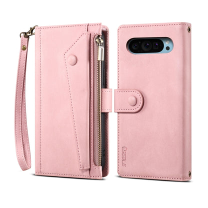 For Google Pixel 9 / 9 Pro ESEBLE Retro Frosted RFID Flip Leather Phone Case(Rose Gold) - Google Cases by ESEBLE | Online Shopping South Africa | PMC Jewellery | Buy Now Pay Later Mobicred