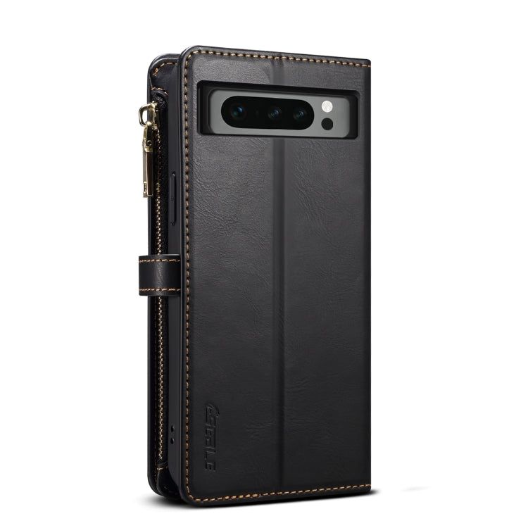 For Google Pixel 8 Pro ESEBLE Star Series Lanyard Zipper Wallet RFID Leather Case(Black) - Google Cases by ESEBLE | Online Shopping South Africa | PMC TechLife | Buy Now Pay Later Mobicred