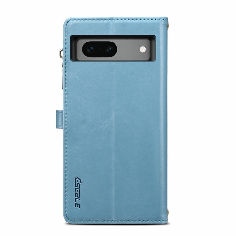 For Google Pixel 8A ESEBLE Star Series Lanyard Zipper Wallet RFID Leather Case(Blue) - Google Cases by ESEBLE | Online Shopping South Africa | PMC TechLife | Buy Now Pay Later Mobicred