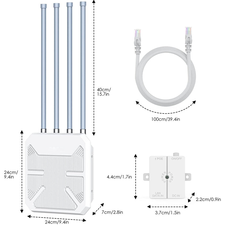 Wavlink WN573HX1 WiFi 6 AX1800 Dual Band Long Range Outdoor WiFi Extender(AU Plug) - free shipping - PMc TechLife - Order now!