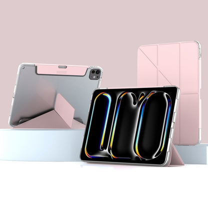 For iPad Pro 13 2024 Mutural Deformation Stand Smart Leather Tablet Case(Pink) - iPad Pro 13 2024 Cases by Mutural | Online Shopping South Africa | PMC Jewellery | Buy Now Pay Later Mobicred