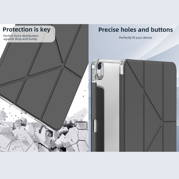 For iPad  Air 2022 / 2020 10.9 Mutural Deformation Stand Smart Leather Tablet Case(Grey) - free shipping - PMc TechLife - Order now!