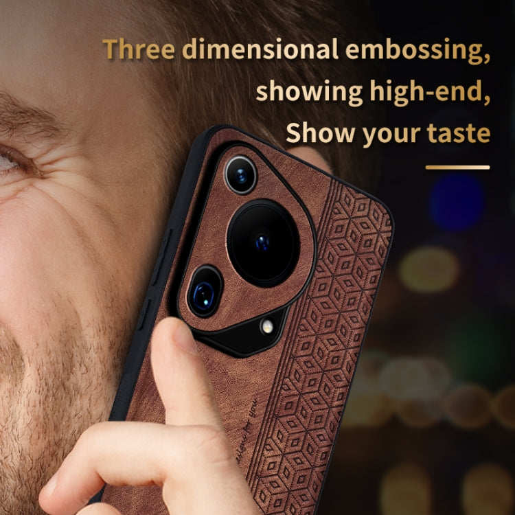 For Huawei Pura 70 Ultra AZNS 3D Embossed Skin Feel Phone Case(Purple) - free shipping - PMC Jewellery - Order now!