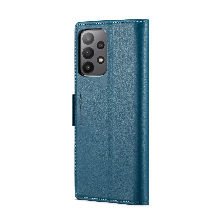 For Samsung Galaxy A23 CaseMe 023 Butterfly Buckle Litchi Texture RFID Anti-theft Leather Phone Case(Blue) - free shipping - PMC TechLife - Order now!