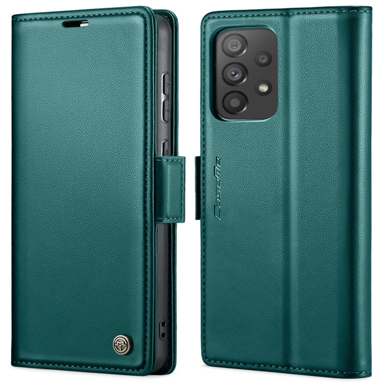 For Samsung Galaxy A73 5G CaseMe 023 Butterfly Buckle Litchi Texture RFID Anti-theft Leather Phone Case(Pearly Blue) - free shipping - PMC TechLife - Order now!
