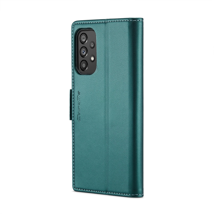 For Samsung Galaxy A73 5G CaseMe 023 Butterfly Buckle Litchi Texture RFID Anti-theft Leather Phone Case(Pearly Blue) - free shipping - PMC TechLife - Order now!